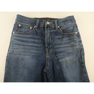 Lucky Brand Medium Wash High Rise Crop Mini Boot Cut Bridgette Jeans